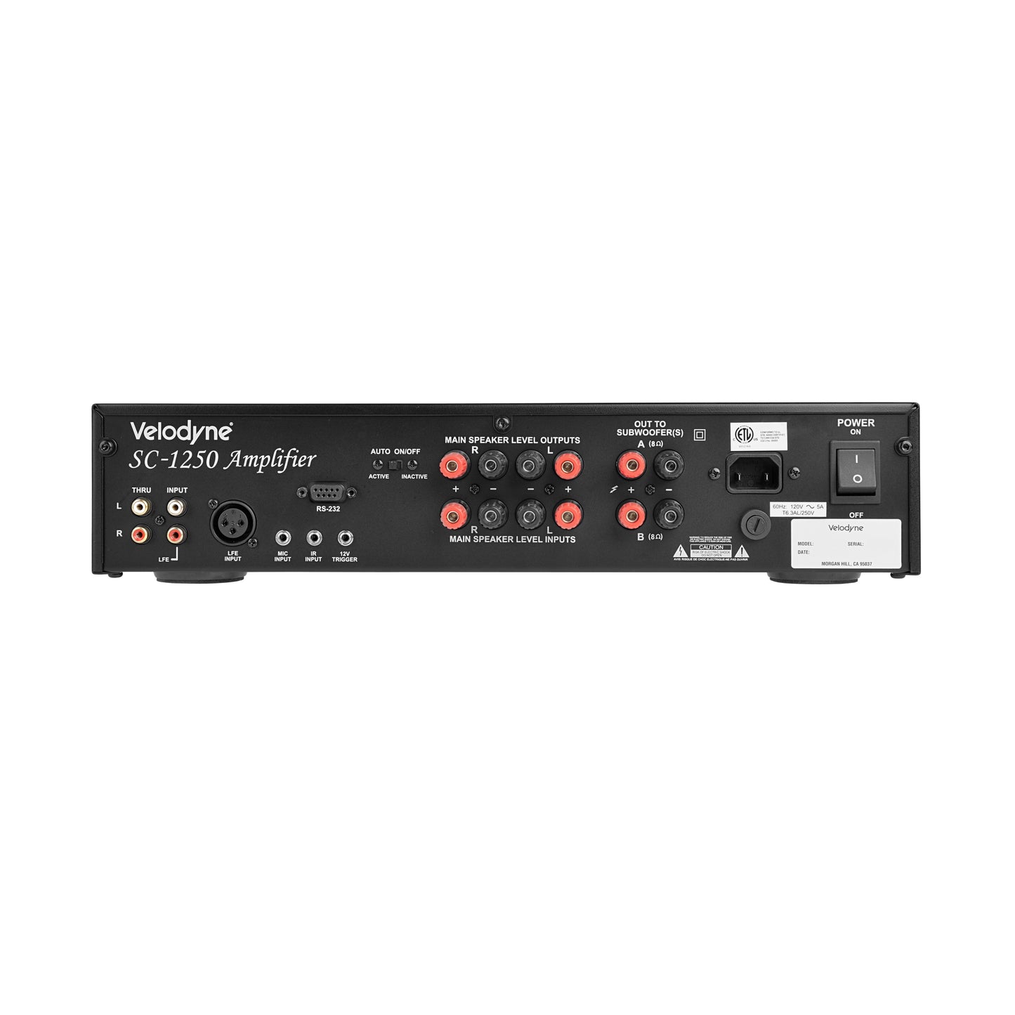 Velodyne Acoustics Sub Contractor In Wall Series Amplifier SC1250E